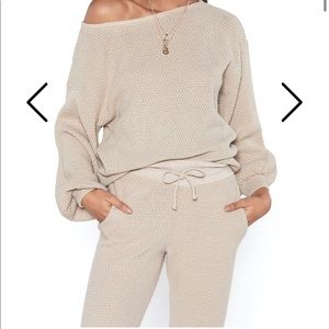 Nasty gal NWOT knit loungewear